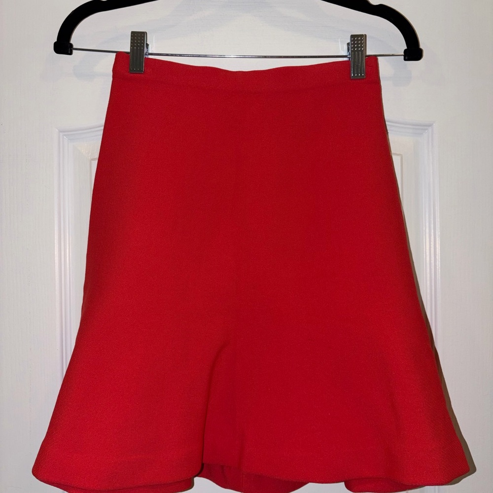 NWT Jason Wu Cadmium Red Mini Skirt (M)